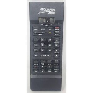 ZENITH MBR3020 TV Remote Control VCR Remote Cable Remote UNTESTED
